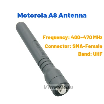 9.5 CM/3.74 İNÇ PMAE4020A UHF 400-470MHz Standart Anten Motorola Mag Bir BPR40 A8 A6 İki Yönlü Telsiz Anteni
