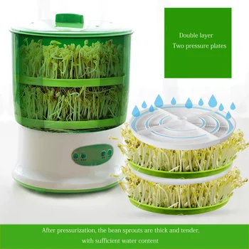Tohumları Çimlenme Filiz Yeşillik Fasulye Çatal Büyüyen Bitkiler Yeşil Filizlenme Makinesi Çimlenmiş Tamir Otomatik Çimlenme Makinesi