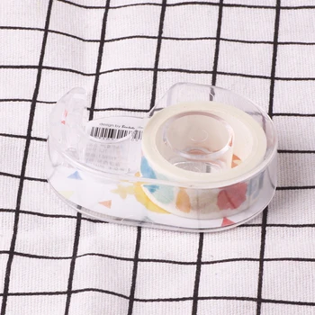 1 adet Washi Bant Kesici Bant Dağıtıcı Sevimli Kırtasiye Malzemeleri Ambalaj Bandı Kırtasiye Scrapbooking Araçları