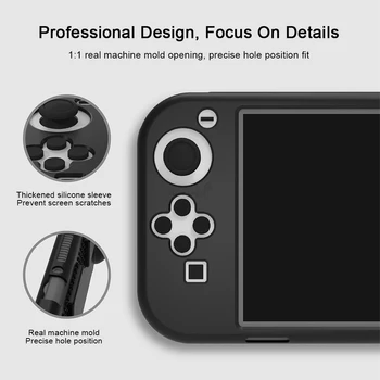 Silikon Koruyucu Kılıf Nintendo Anahtarı İçin OLED Konsolu Her şey dahil Yumuşak Kauçuk Kapak Kavrama İle Kart Yuvası Tasarım Durumda Kabuk