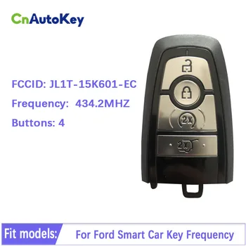 CN018098 Parça No JL1T-15K601-EC Uzaktan Akıllı Oto Araba Anahtarı Kontrolü Ford 434.2 MHz Transponder HITAG PRO BIÇAK ve Logo 5
