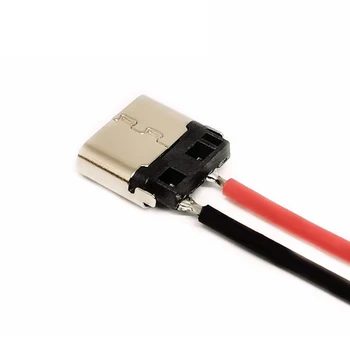 5 adet 2pin Lehim Teli Dişi Soket USB Tip - C 2P kaynak teli dişi konnektör Cep Telefonu İçin Kablo Şarj Aksesuarları