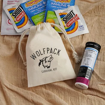 Yürüyüş Dağ Bekarlığa veda Partisi Vegas Trip damat Kamp 5 adet Wolfpack Hayatta kalma Akşamdan kalma Kiti hediye Çantaları Çocuklar Sağdıç İyilik için