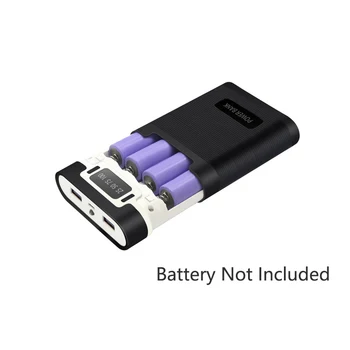 Sıcak satış 5 V Çift USB 4 * 18650 Güç Bankası Pil Kutusu Cep Telefonu Şarj DIY Shell Kılıf iphone6 Artı S6 xiaomi