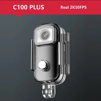 SJCAM C100 Artı Mini Eylem Kamera Başparmak Kamera 2 K 30FPS H. 265 NTK96675 WiFi 30 M Su Geçirmez Spor DV Kamera Webcam
