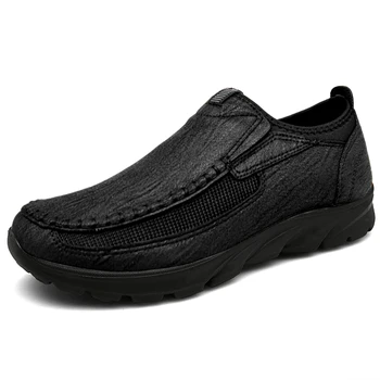 Erkek mokasen ayakkabıları rahat ayakkabılar Erkekler Sneakers 2022 Moda Rahat Retro Yumuşak Açık Erkek Yürüyüş rahat ayakkabılar erkek ayakkabısı