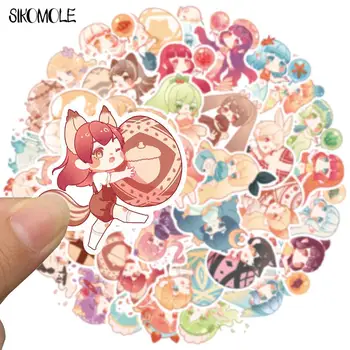 10/40 adet Sürüm Q Karikatür Sevimli Küçük Kız Anime Graffiti Çıkartmalar Kawaii DIY Dizüstü Motosiklet Sticker Çıkartmaları Çocuk Oyuncakları F5 2