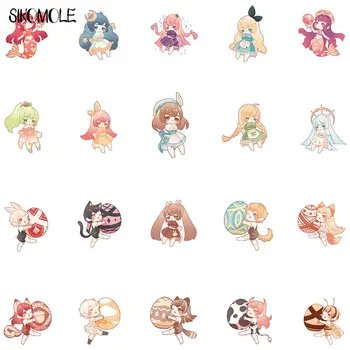 10/40 adet Sürüm Q Karikatür Sevimli Küçük Kız Anime Graffiti Çıkartmalar Kawaii DIY Dizüstü Motosiklet Sticker Çıkartmaları Çocuk Oyuncakları F5 4
