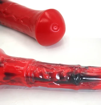 FAAK hayvan at penis silikon uzun gerçekçi yapay penis renkli kırmızı ve siyah enayi horoz anal seks oyuncakları erkekler kadınlar için çiftler