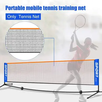 3m/4m/5m / 6m Taşınabilir Badminton Net Seti Tenis Futbol Spor Çocuklar Yetişkin Voleybol Eğitim Kapalı dış mekan teli Net Egzersiz
