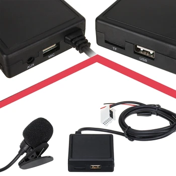 Araba HİFİ Ses Bluetooth 5.0 Modülü AUX Mikrofon Kablosu Adaptörü Radyo Stereo Citroen C2 Peugeot 307 408 807 1007 0