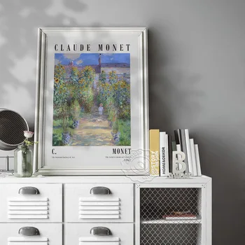Claude Monet Sergi Posteri, Sanatçının Bahçe Claude Monet Yüksek Kaliteli Baskı ev duvar dekoru Sanat Hediye, Monet Tate Modern 3