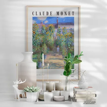 Claude Monet Sergi Posteri, Sanatçının Bahçe Claude Monet Yüksek Kaliteli Baskı ev duvar dekoru Sanat Hediye, Monet Tate Modern 5
