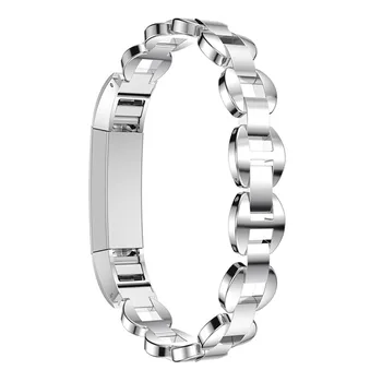 Saat kordonları Kristal Çelik Bilek Kayışı Fitbit Alta Alta HR Smartwatch Esnek Ayarlanabilir Yedek bileklik kemer kordonlu saat