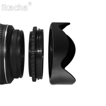 Geri dönüşümlü Petal Çiçek Lens Hood 49 52 55 58 62 67 72 77 82mm Canon Nikon Sony Pentax için DSIR Kamera 5