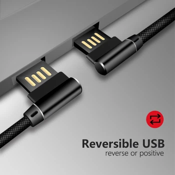 Kısa USB kablosu Tip - C 90 derece 2.4 A 30cm şarj Veri Kablosu Kablosu Cep Telefonu Şarj Cihazı Samsung S8 Redmi Xiaomi HUAWEİ P30 3
