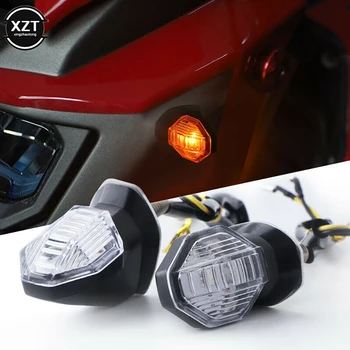 2 Adet Motosiklet Evrensel LED Dönüş sinyal ışıkları DRL Arka Lambaları Flaşörler Amber Flaşör Gösterge Lambası Motor Aksesuarları 5