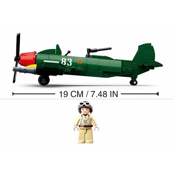 Dünya Savaşı II Rusya ILYUSHİN 2 Saldırı Uçak Fighter Askeri Yapı Taşları Set WW2 Uçak Tuğla Klasik model seti Çocuk Oyuncakları 0