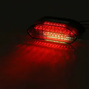 30 LEDs Evrensel motosiklet arka kuyruk Dur kırmızı ışık fren lambası Dirt Bike ATV için arka lambası arka lamba motosiklet ışık parçaları