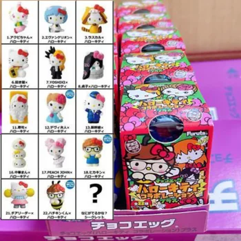 Orijinal Furuta Sanrio Hello Kitty Şeker Oyuncaklar Çikolata Yumurta Kör Gizem Kutusu Anime Heykelcik Koleksiyonu Aksiyon şekilli kalıp