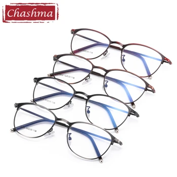 Yuvarlak Vintage Optik Gözlük Erkekler Reçete Gözlük Moda Gözlük Çerçeveleri Kadınlar için Retro Alaşım 0