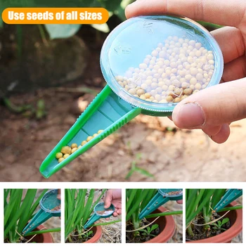 Bitki Tohumu Ekici 5 Dosya Ayarlanabilir Ekici El Düzenlenen Çiçek Çim Bitki Ekme Makinesi Bahçe Çok Fonksiyonlu Tohumlama Dağıtıcı Araçları Acce