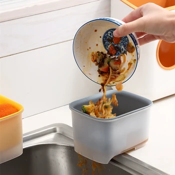 Japonya mutfak lavabo süzgeci Drenaj Meyve Sebze Süzgeç Sünger Raf Asılı Tip Depolama Sepeti Artıkları Çöp Filtresi Raf