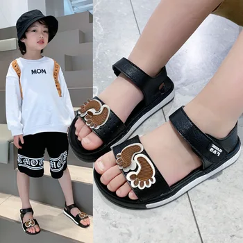 Yaz Yeni Kız Sandalet Koreli Erkek kaymaz Yumuşak tabanlı plaj ayakkabısı Tüm Maç çocuk ayakkabıları
