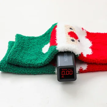 Çocuk Noel Düz Çorap Mercan Polar Noel Baba Ebeveyn-çocuk Çorap Karikatür Bebek Çorap Kalınlaşmış Sıcak Uyku Çorap 1
