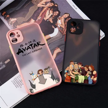 Japonya Anime Avatar Son Hava Bükücü Telefon Kılıfı İçin iPhone 11 12 13 14 Pro Max XS XR SE 7 8 Artı Temizle Sert Mat Kapak Fundas