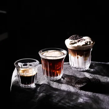 2 Adet Barista Latte kahve fincanları veya çay bardağı Kupalar Düz Beyaz Espresso Kahve Fincanı Getirmek Elegance Amerikan Buz Kirli Kahve Fincanı