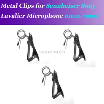 6 - 7mm Yedek Değiştirilebilir Metal klip Mikrofon klipleri Sennheiser ME2 Sony V1 D11 Yaka Yaka Mikrofonları