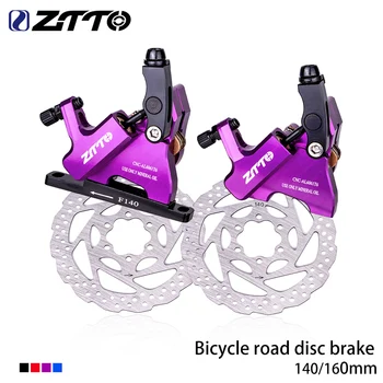 ZTTO Yol bisiklet fren diski Hidrolik Düz Dağı CX rotor freni Kaliper CNC Disk Bisiklet Mekanik Tel Çekme Metal Pedleri 105