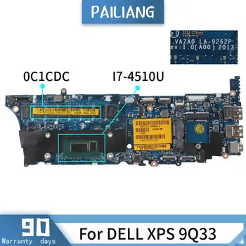 PAILIANG Laptop anakart DELL XPS 9Q33 I7-4510U Anakart CN-0C1CDC LA-9262P SR1EB 8G TEST
