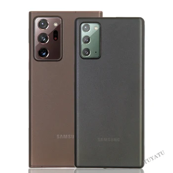 Ultra İnce Mat Telefon Kılıfı İçin Samsung Galaxy not 20 ultra Lens Tam Kapak Darbeye Buzlu Kılıfları note20