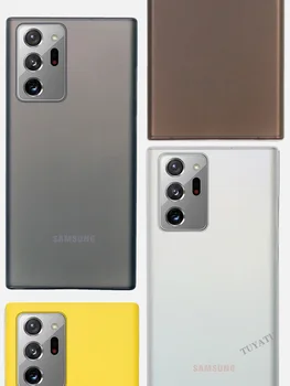 Ultra İnce Mat Telefon Kılıfı İçin Samsung Galaxy not 20 ultra Lens Tam Kapak Darbeye Buzlu Kılıfları note20 1
