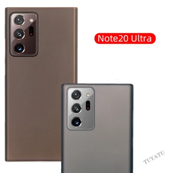 Ultra İnce Mat Telefon Kılıfı İçin Samsung Galaxy not 20 ultra Lens Tam Kapak Darbeye Buzlu Kılıfları note20 4