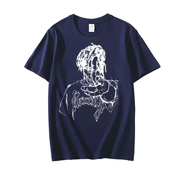 Rapçi Harika Suyu Dünya Vintage Grafik Baskı T-shirt Düzenli Erkek Kadın %100 % Pamuklu T Shirt Erkek Hip Hop Büyük Boy Gömlek Tops