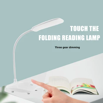 USB okuma masası Lambası LED Standı masa lambaları 3 Seviyeleri Parlaklık Çalışma masa okuma lambası Gece ışıkları Öğrenci Ofis Çalışması