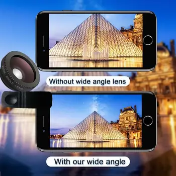 3 in 1 Telefon Lens 180 Derece Balıkgözü 10X Makro 0.65 X Geniş Açı Lens HD Kamera Lens Kitleri İçin iPhone 8/7/6 s Artı/6 s / 5 s Telefon