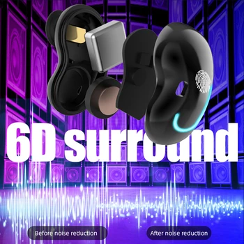 S6SE kablosuz bluetooth Kulaklıklar 5.1 Oyun kulak içi kulaklık HiFi Spor Gürültü İptal Kulaklık Samsung Xiaomi İphone Huawei İçin 0