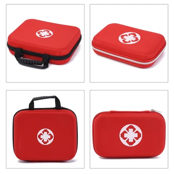 Açık Kamp EVA Anti-Salgın Çanta Araba Basınca Dayanıklı Tıbbi Kiti Acil İlk Yardım Kiti Su Geçirmez Tıbbi saklama çantası Kırmızı 0