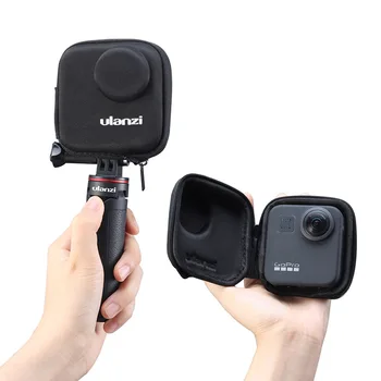Ulanzi GM - 1 Mini Taşınabilir kamera çantası GoPro Max için Taşınabilir Kamera saklama çantası Koruyucu Kabuk için GoPro Max 360 Eylem Kamera