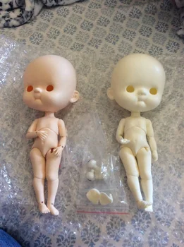 BJD Bebek qbaby bjd recast Özelleştirmek Lüks Reçine Bebek Saf çıplak Bebek Hareketli kafa ile küçük vücut 1