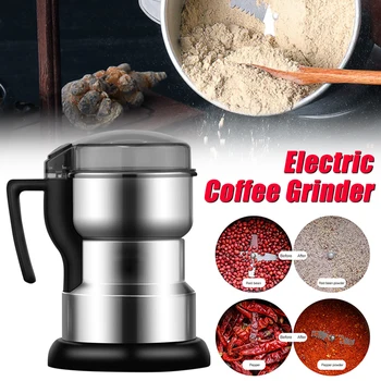 Elektrikli Kahve Değirmeni Çok Fonksiyonlu Paslanmaz Çelik Kahve Çekirdekleri Fındık Taneleri Baharat Taşlama Makinesi Ev mutfak gereçleri 4