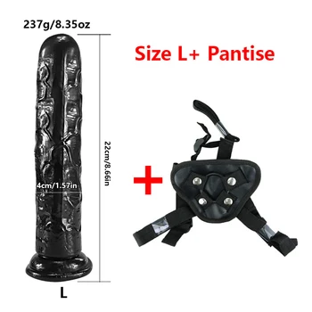 6 Boyutları Jöle Yapay Penis Strap-On Penis Ayarlanabilir Strapon Dildo Gerçekçi Seks lezbiyen için oyuncaklar Kadın Çiftler Güçlü Vantuz 1