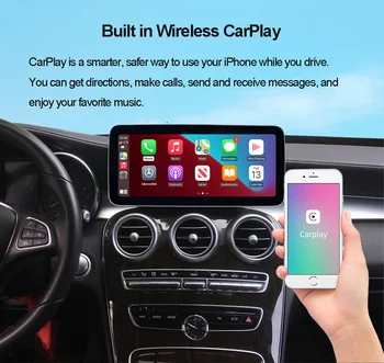 10.25 / 12.5 inç android 11 Android Ekran 4G Benz C GLC Sınıfı W205-2018 Araba Radyo Ekran GPS Head UP Dokunmatik Ekran