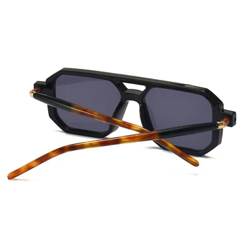 Peekaboo moda güneş gözlükleri kare erkekler kahverengi leopar bayanlar güneş gözlüğü uv400 siyah erkek yaz tarzı 2022 kadın sıcak satış