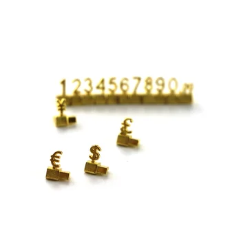 Lüks Metal Fiyat Küpleri Takı Kombine Fiyatlandırma Etiketleri Euro Pound Rakam Blokları Haneli İzle Mücevher Sayacı Ekran İşaretleri
