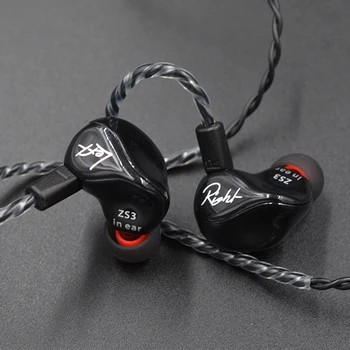 KZ ZS3 1DD Dinamik Kulaklık Kulak Ses Monitörler gürültü ıptal HiFi Müzik Spor mikrofonlu tekli kulaklıklar kulaklık